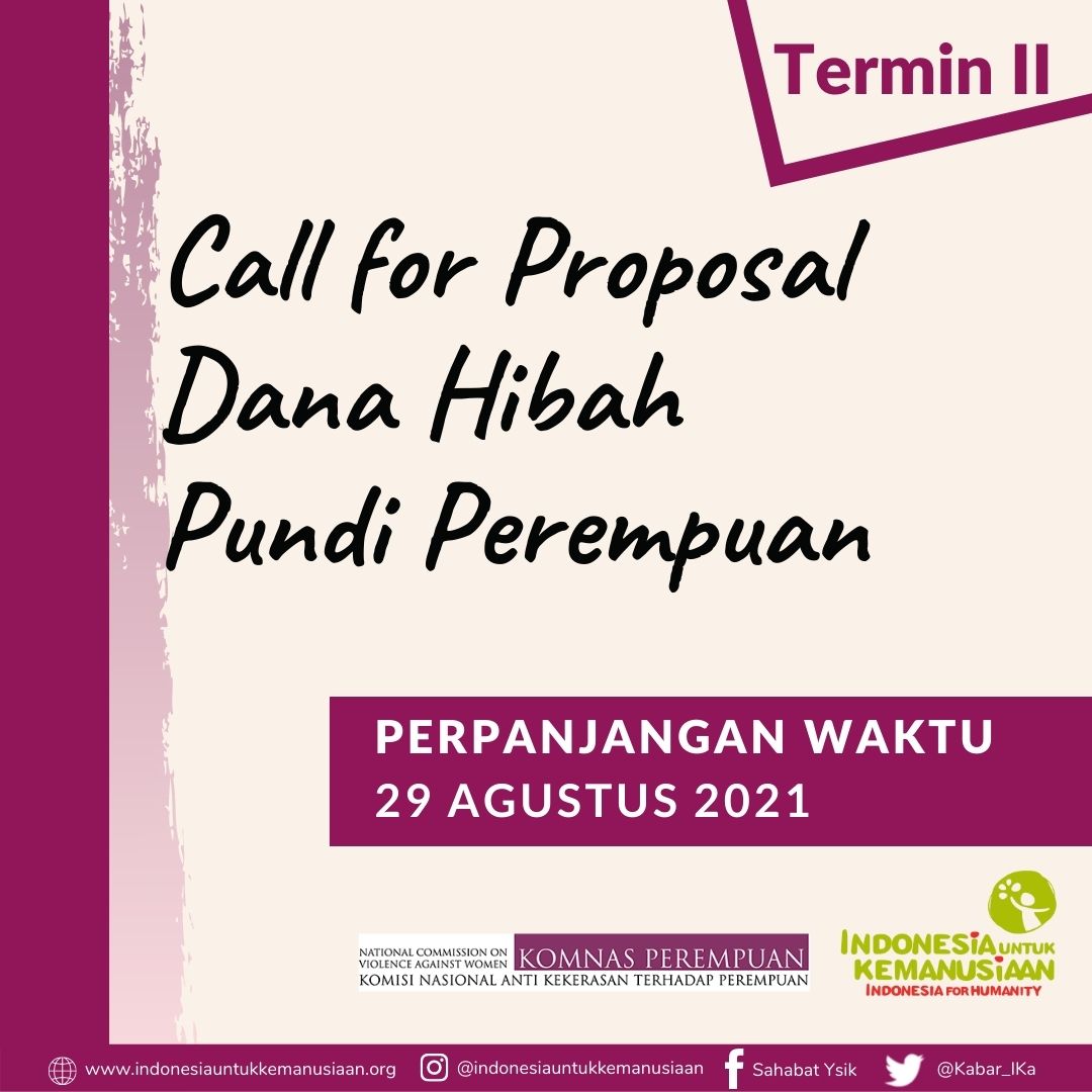 Call for Proposal Dana Hibah Termin II (29 Agustus 2021